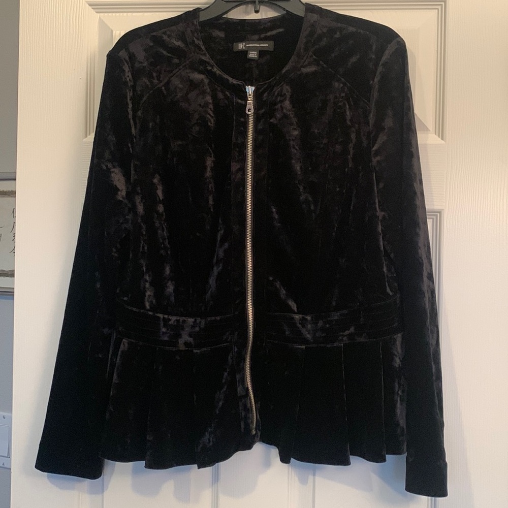 INC Crushed Velvet Jacket